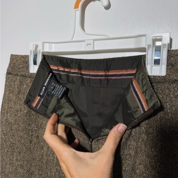 Club Monaco Brown Pencil Skirt for Work - Picture 6 of 7